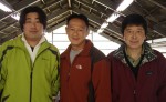 Brian Nguyen with Father and Son from Kase Koi Farm